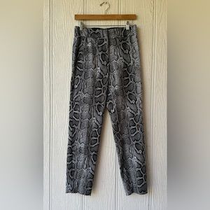 Michael Kors Snakeskin Print Cropped Pants